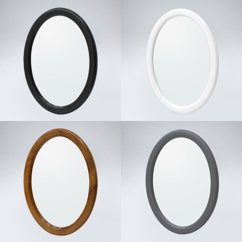 뷰티 타원 원목 거울(5색상)화장실거울/벽거울