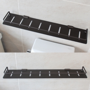 블랙 알루미늄 욕실일자선반(국산)화장실선반/욕실용품/벽선반