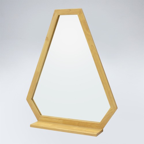 [GL]트라이앵글 원목 선반형 거울(메이플)